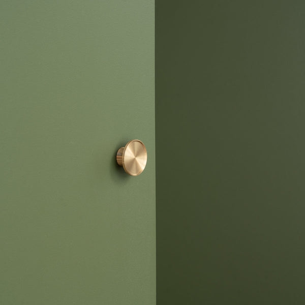 Stealth, Brushed Brass | Modern wooden door handle | IN - TERIA