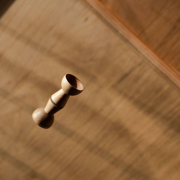 Goblet | Modern wooden door handle | IN-TERIA