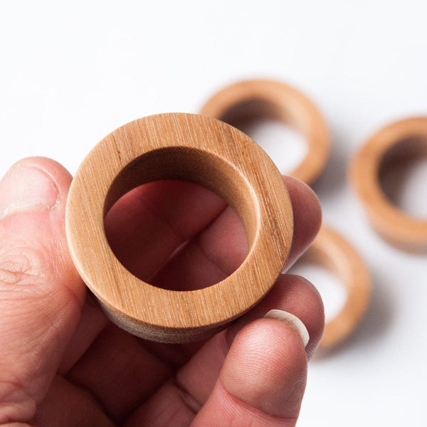 Mini Hole | Modern timber recessed pull by IN-TERIA