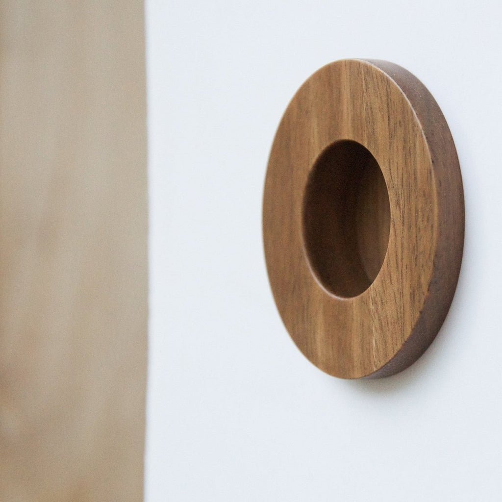 Mini O-Ring | Modern wooden door handle | IN-TERIA