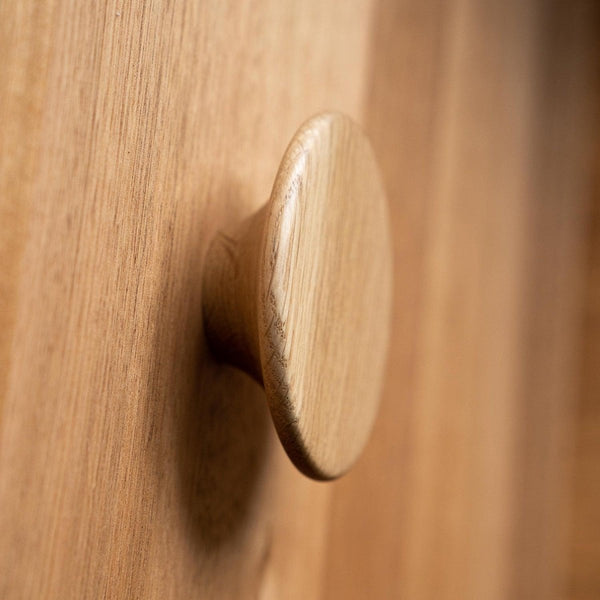 Neap Flat | Modern wooden door handle | IN-TERIA