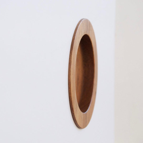 O-Ring | Modern wooden door handle | IN-TERIA